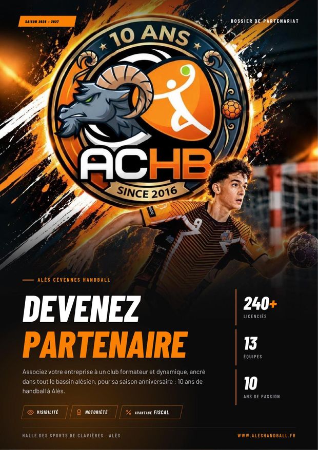 Couverture du dossier de partenariat ACHB 2026-2027